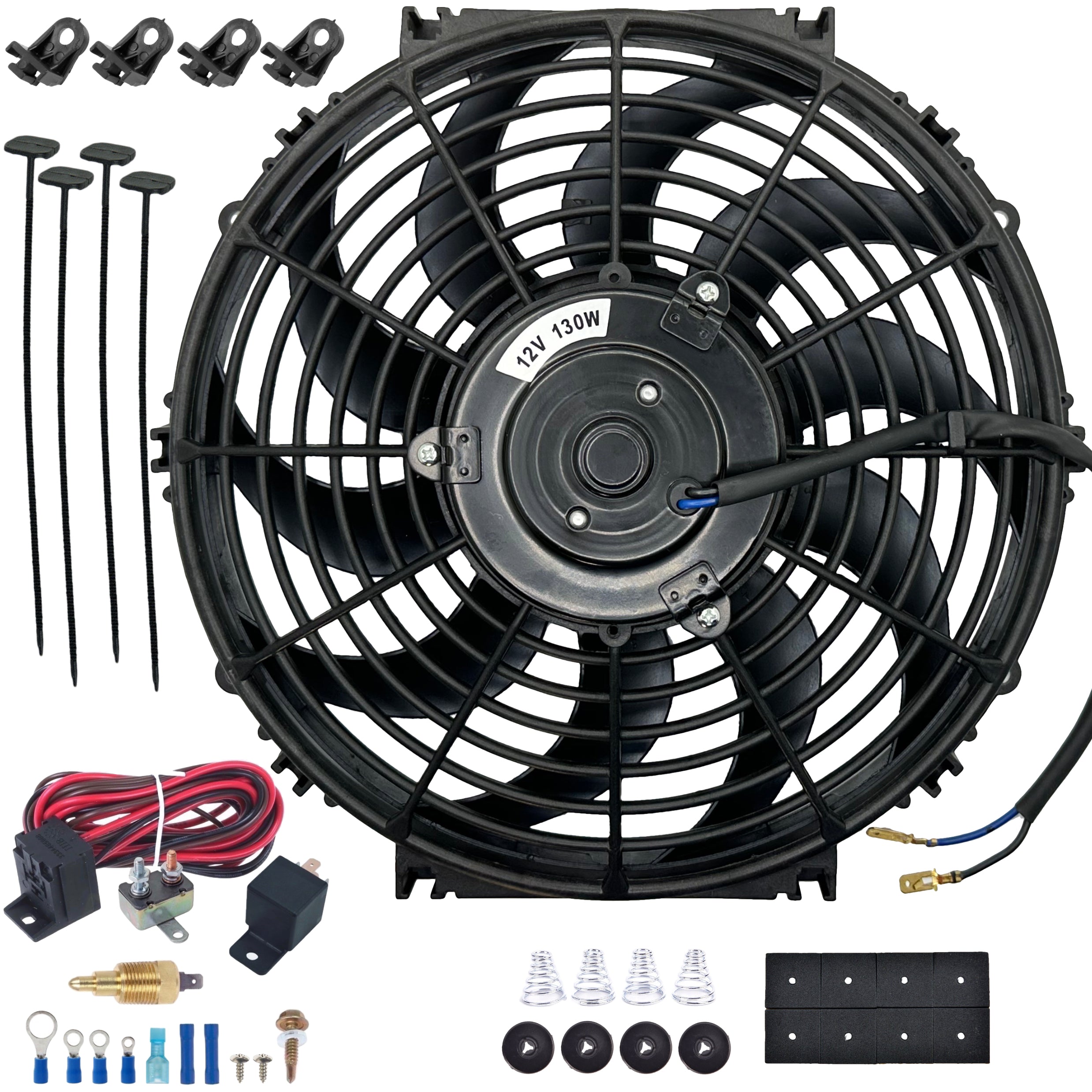 12-13 Inch 130w Performance Motor 12 Volt Electric Radiator Cooling Fa –  American Volt