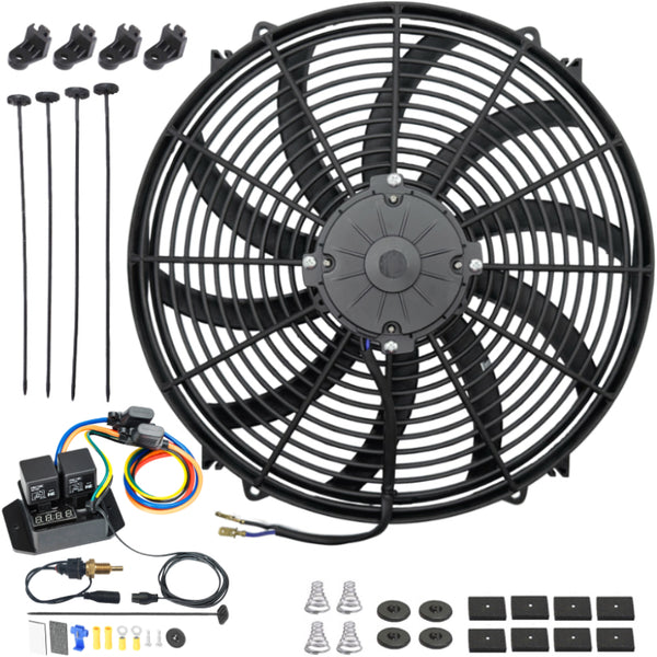 16-17 Inch 180w Electric Fans Digital Adjustable 1/8 Thermostat Temp Switch Kit