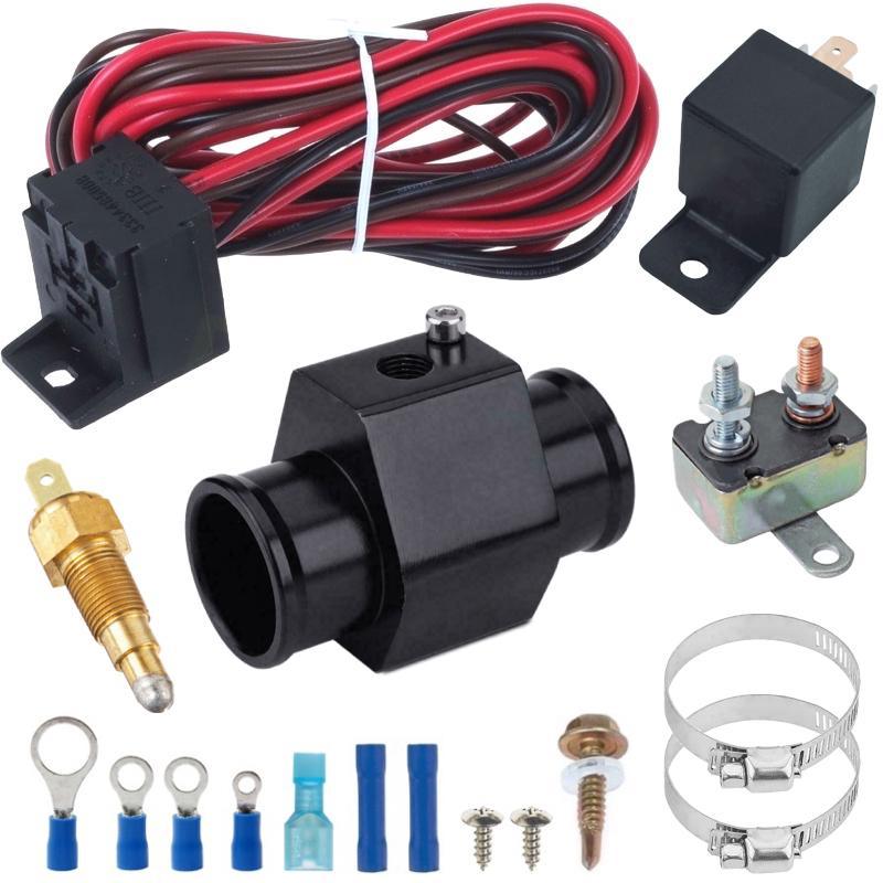 Radiator Hose Electric Fan Grounding Temperature Thermostat Switch Kit –  American Volt